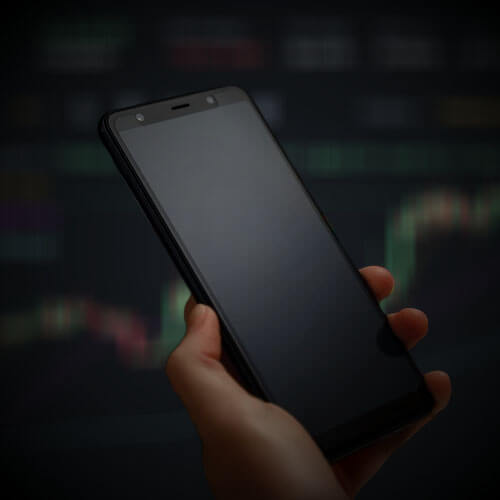 Iridescent geometric shards suggesting dApp engineering