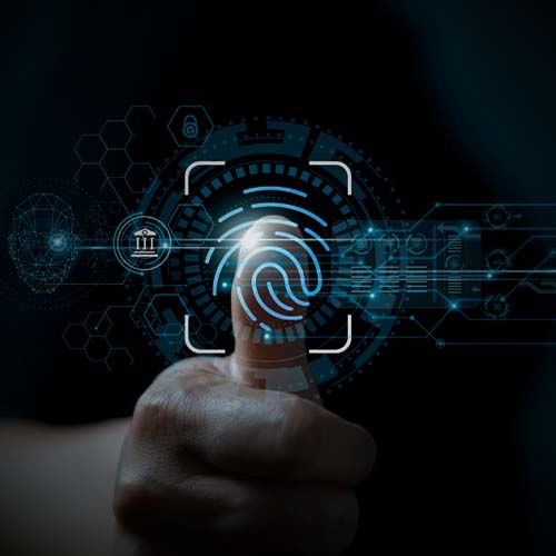 Methodology graphic symbolizing secure identity verification